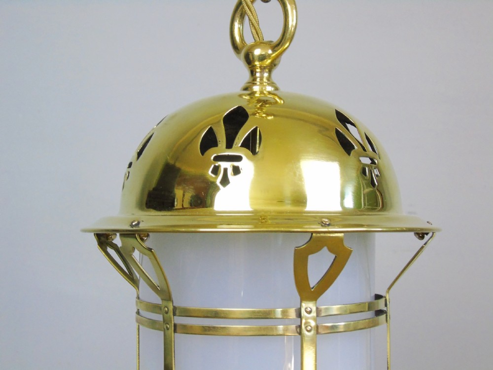 Arts and Crafts Hanging Lantern Ceiling Light View VI