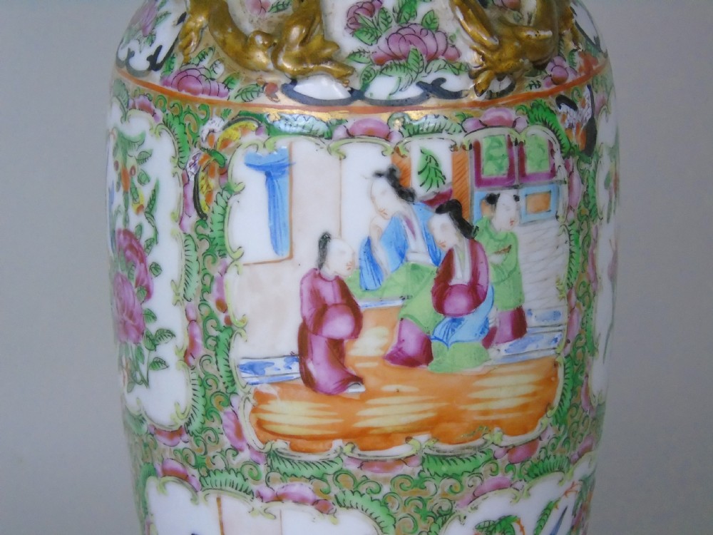 Antique Chinese Famille Rose Vase View IV