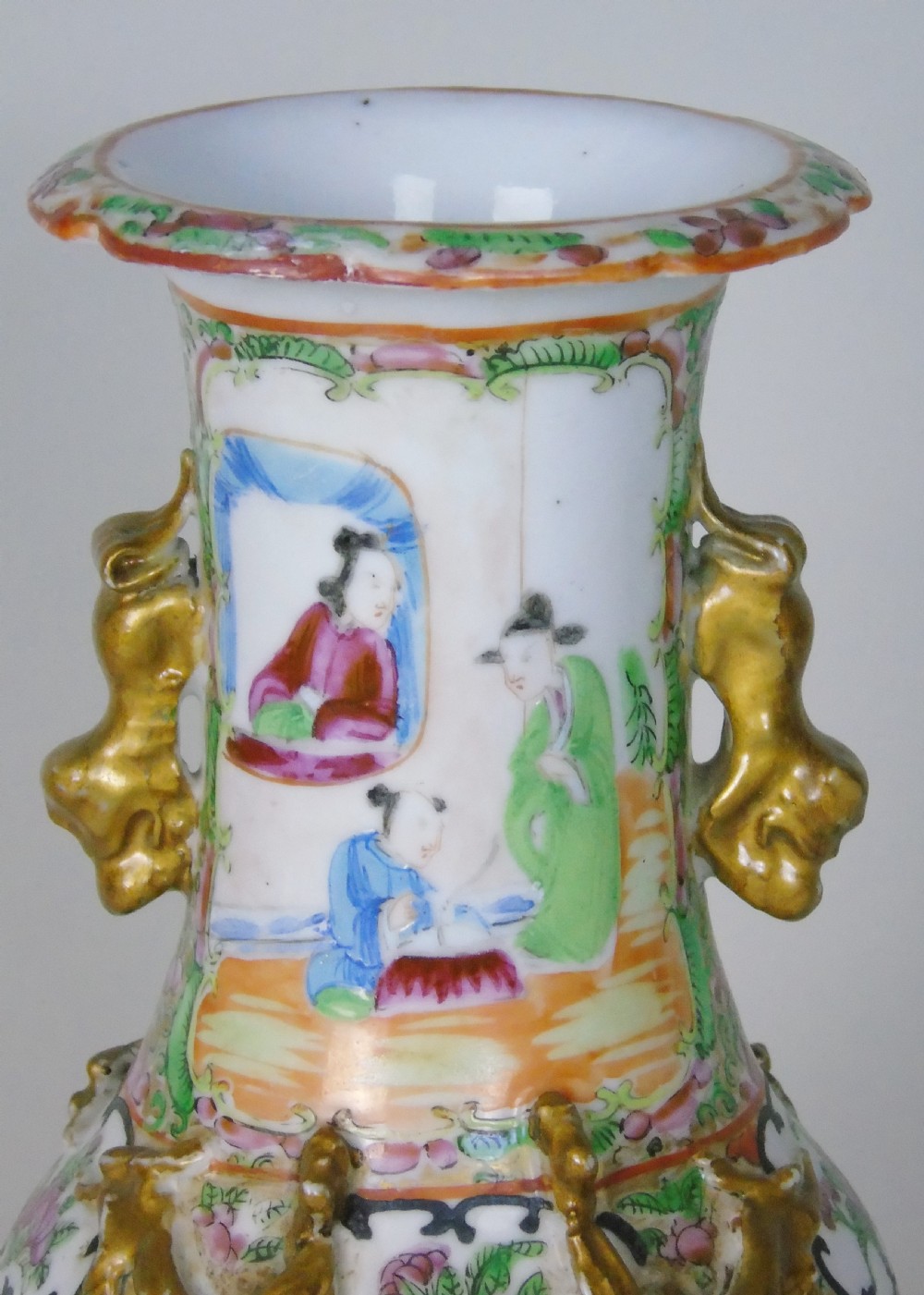 Antique Chinese Famille Rose Vase View V