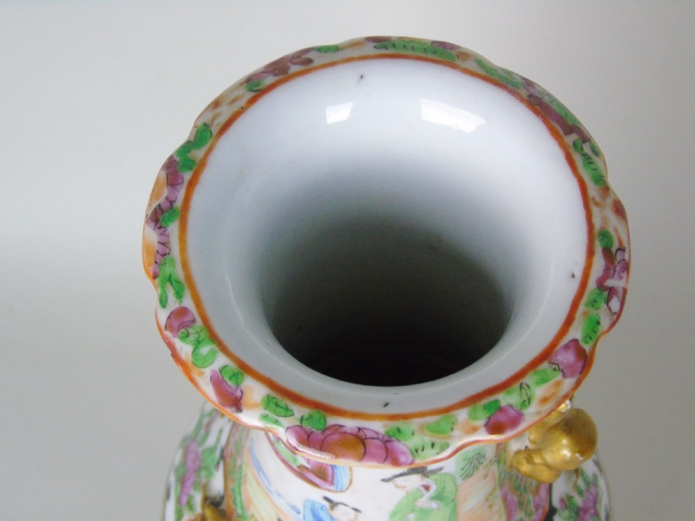 Antique Chinese Famille Rose Vase View IX