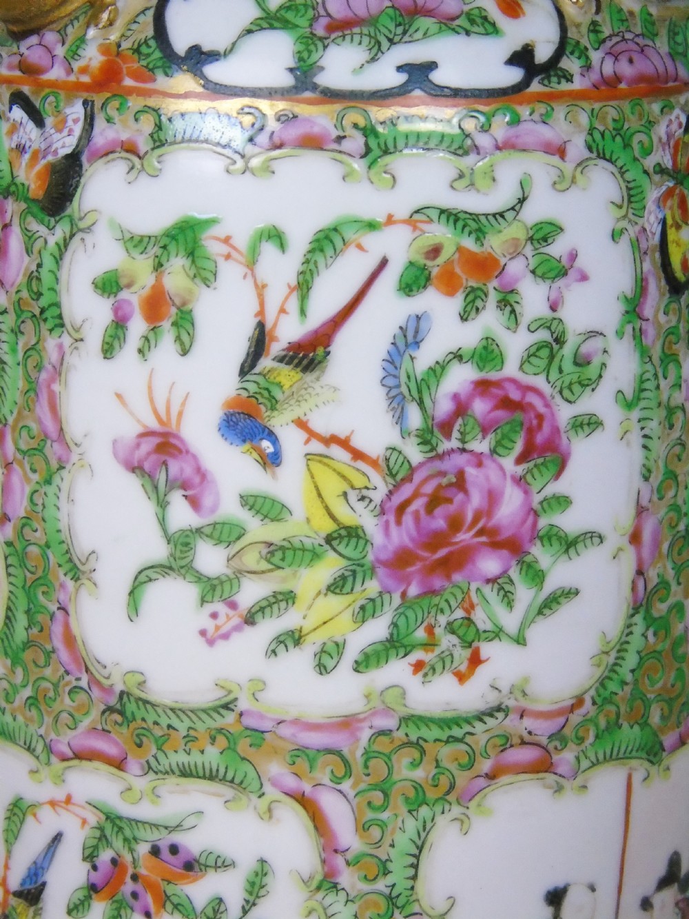 Antique Chinese Famille Rose Vase View X