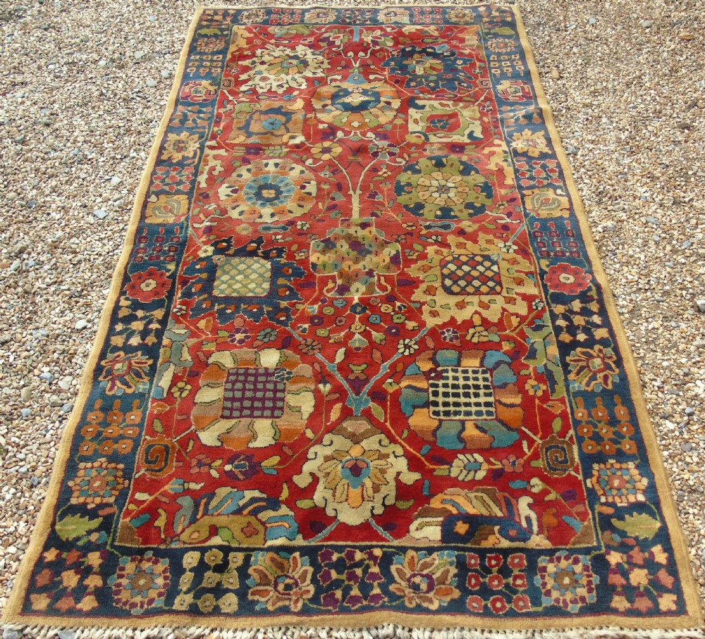 Beautiful Antique Hand Woven Carpet Agra Design Arts & Crafts View IV