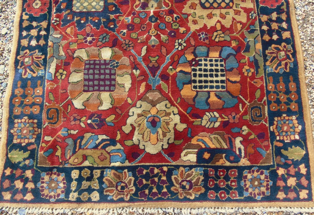 Beautiful Antique Hand Woven Carpet Agra Design Arts & Crafts View VI