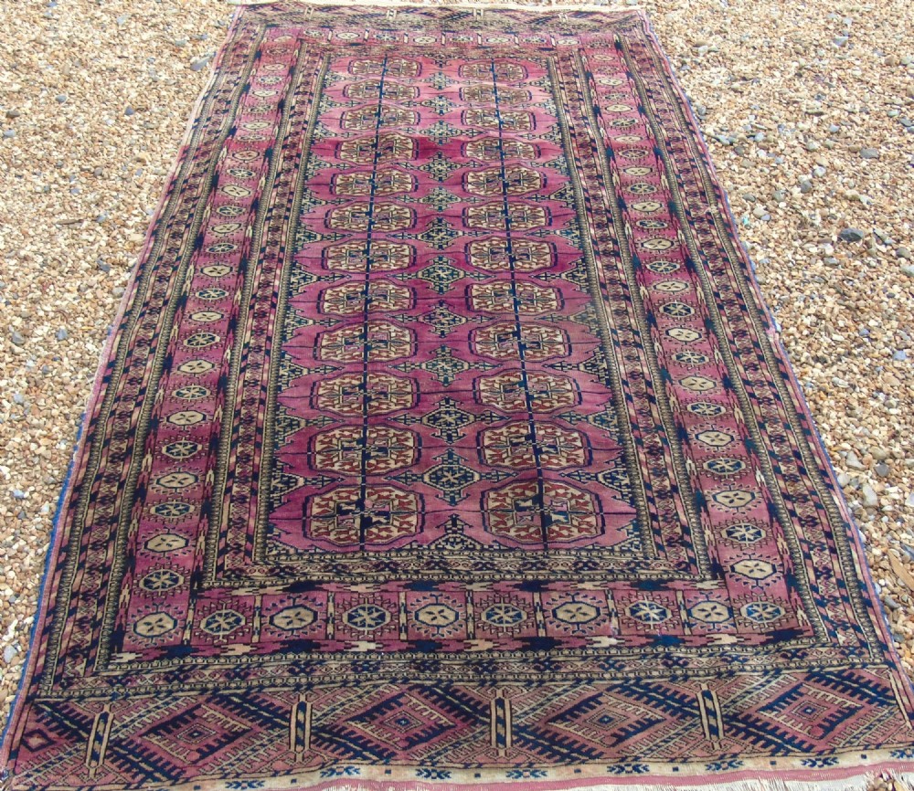Antique Tekke Turkman Carpet Rare Shade