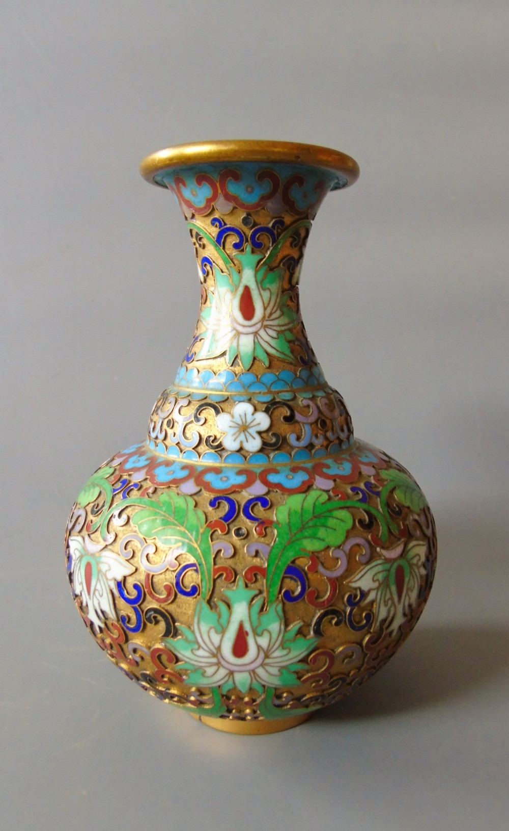 Good Quality Antique Champleve Cloisonne Vase