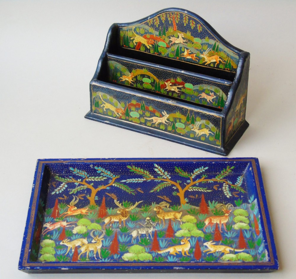Persian Style Letter Rack & Desk Tray