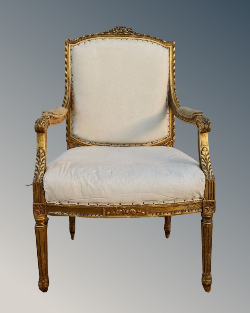 Antique French Fauteuil Armchair