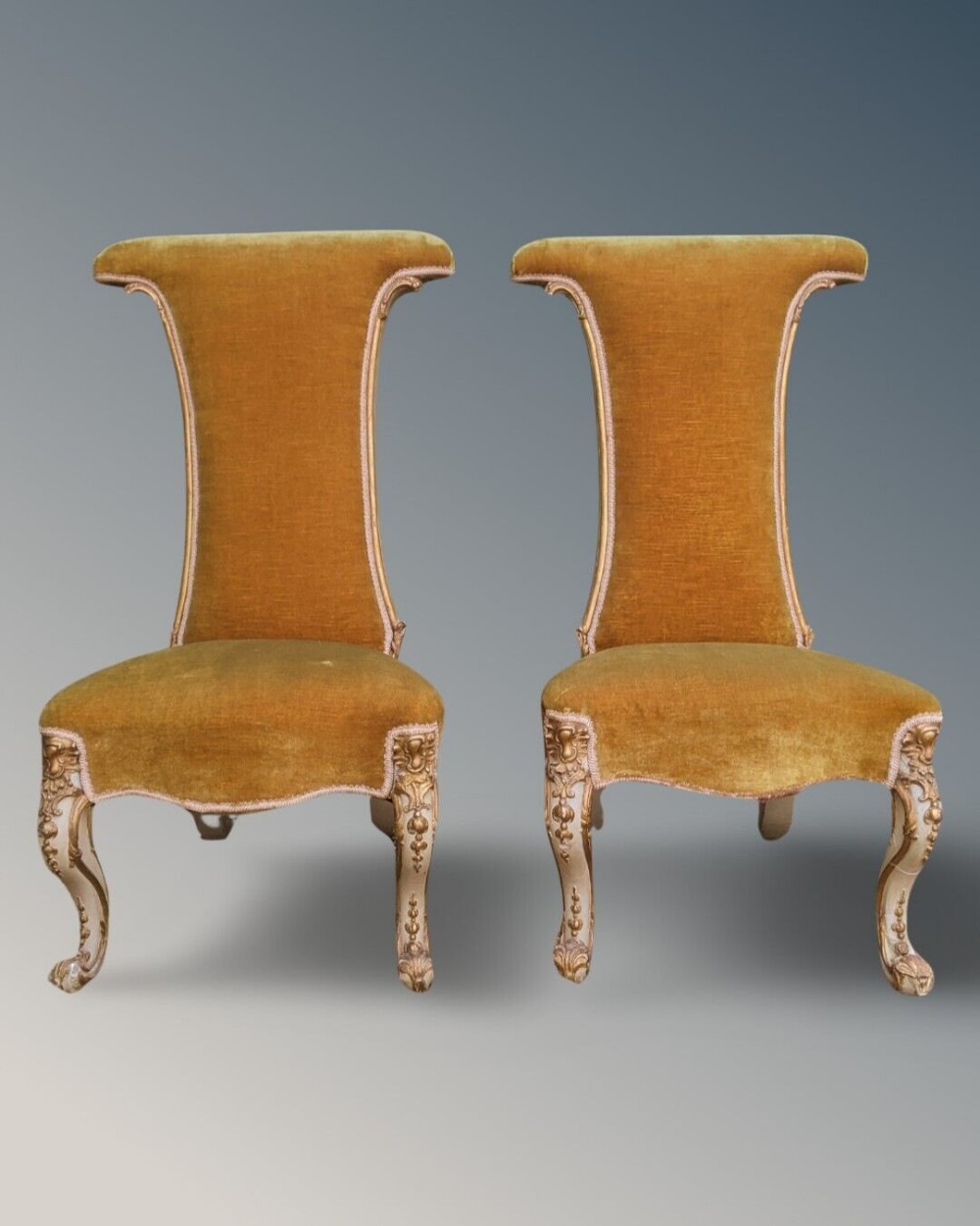 Good Pair of French Prie Dieu Chairs 19th Century