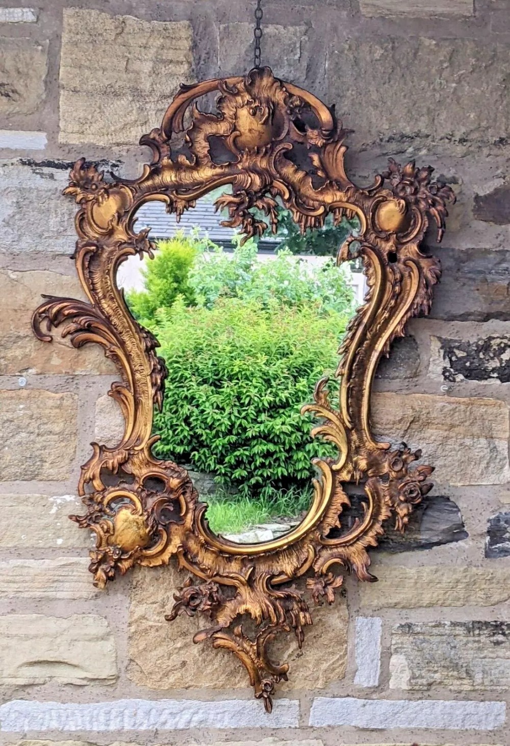 Antique Rococo Style Gilt Mirror