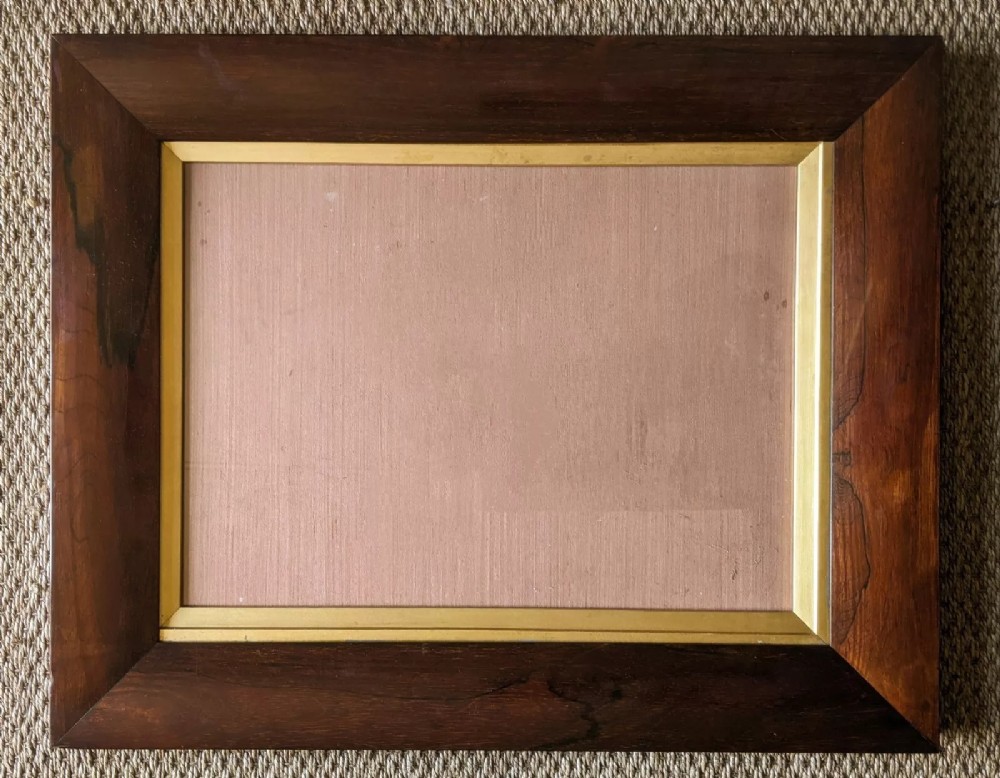 Large Regency Rosewood Picture Frame Gilt Slip No 56