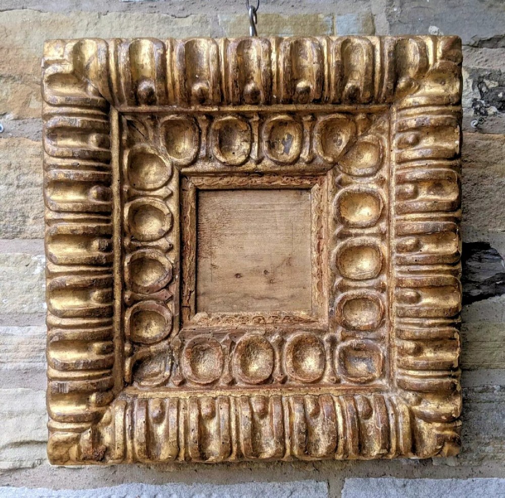 Antique Heavy Gilt Wood Picture Frame 17th Century Baroque No 50
