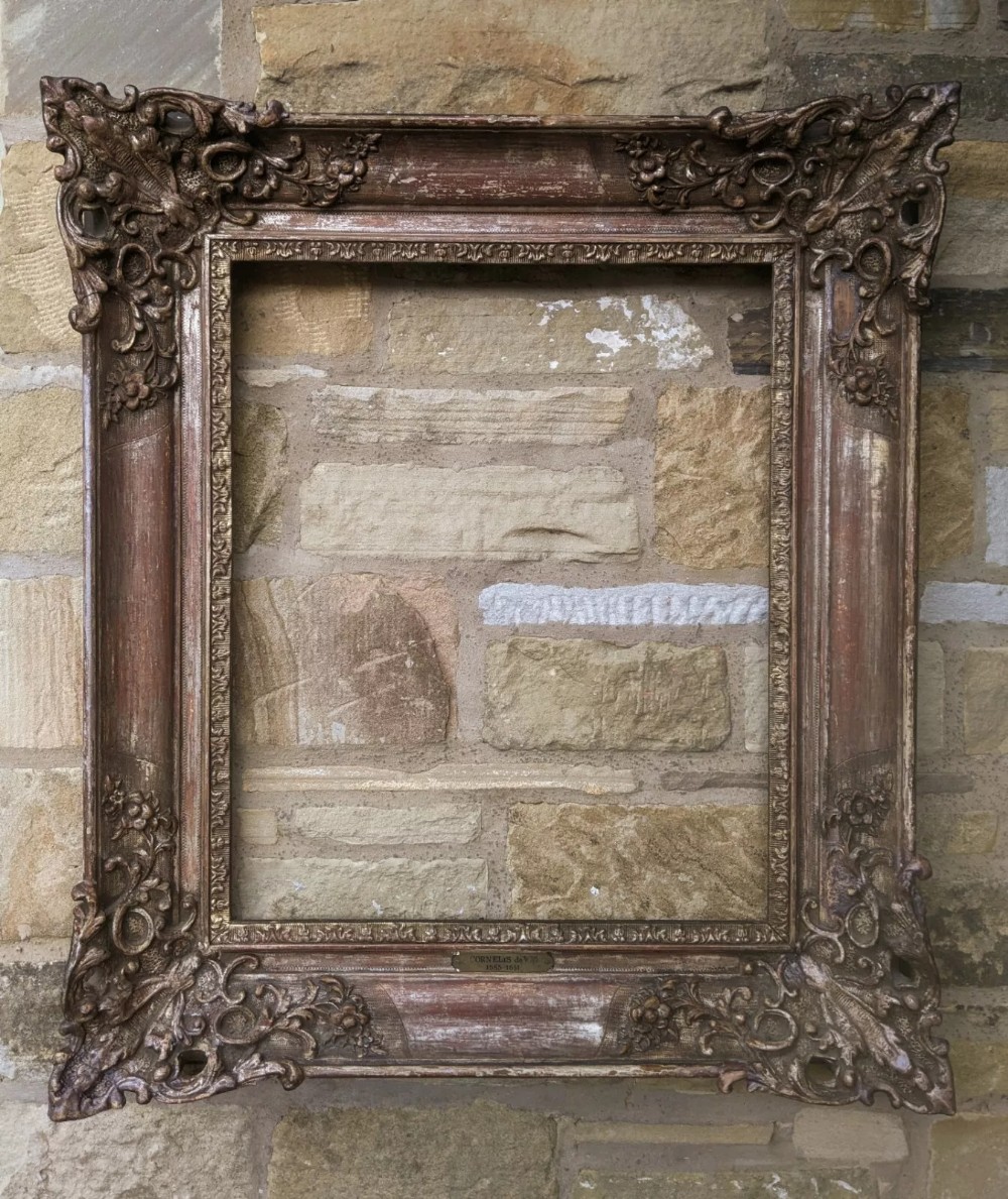 Good Large Victorian Silver Gilt Frame No 58