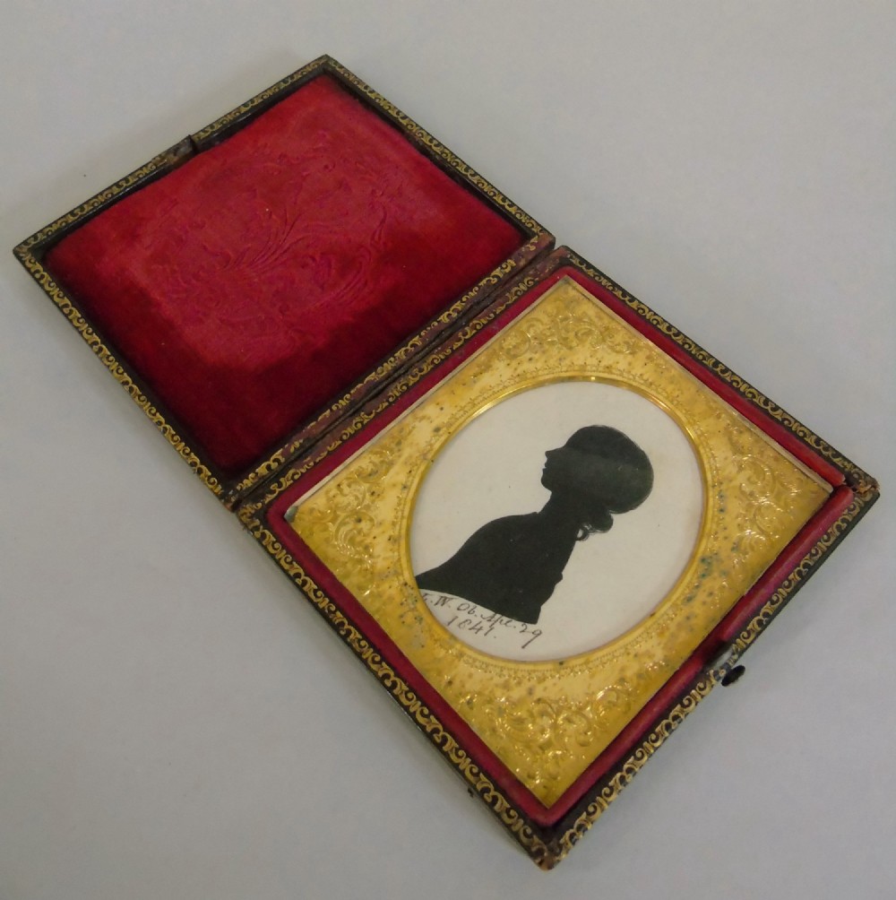 Charming Antique Silhouette circa 1841