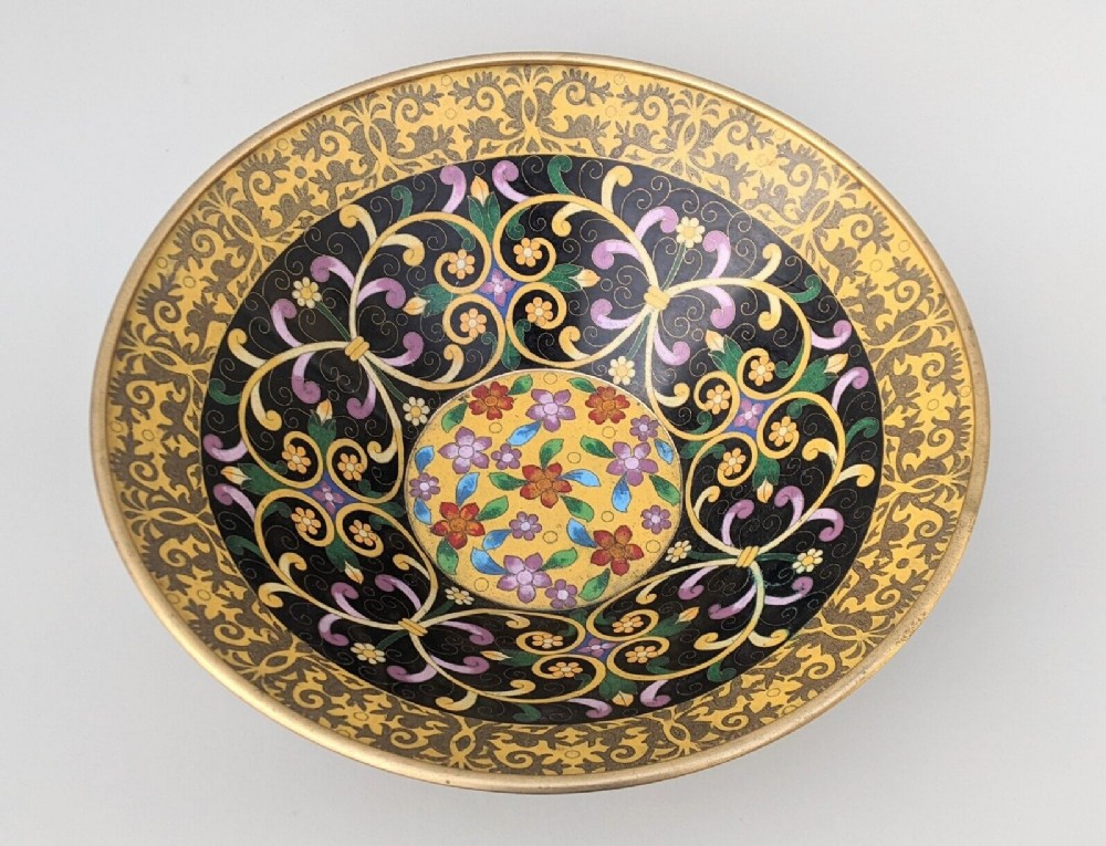Antique Chinese Cloisonne Bowl 