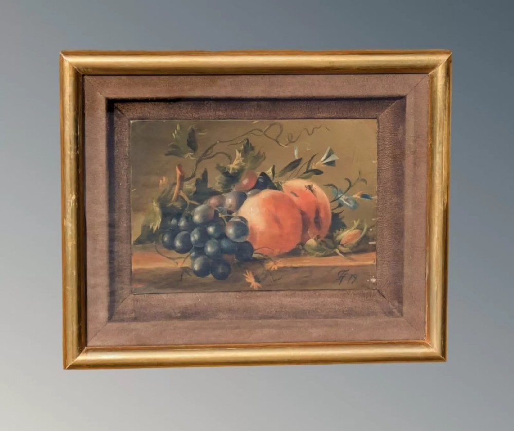 Oil Painting Still Life Manner of Jan Van Os Dutch 1744-1808