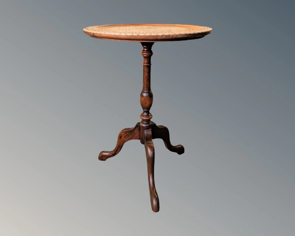 Pretty Antique Syrian Table Inlaid
