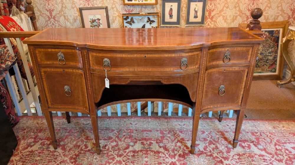 Fine Quality 19th Century Inlaid Mahogany Side Cabinet