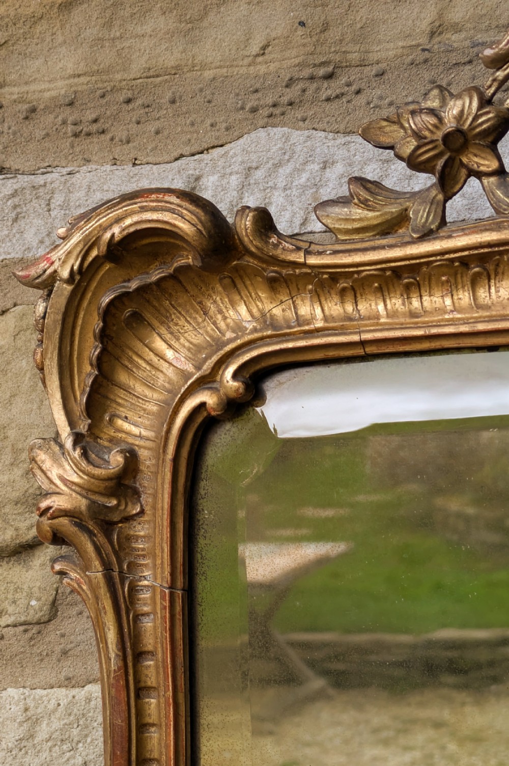 Antique French Rococo Gilt Mirror View II