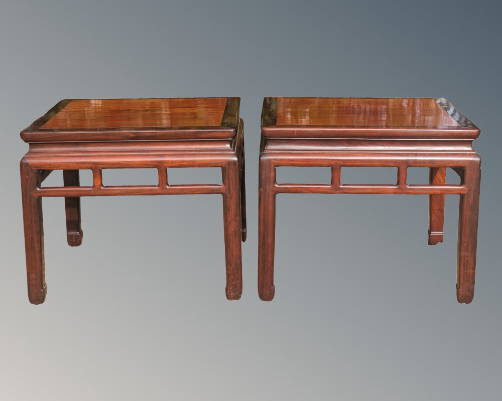Good Pair of Qing Period Chinese Huanghuali Tables