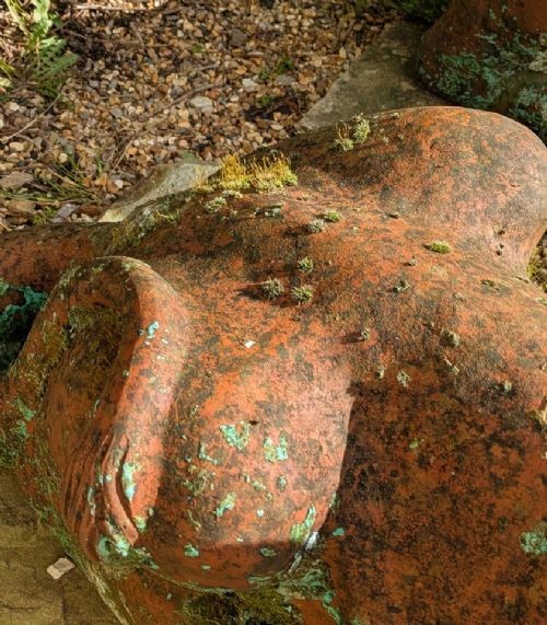 Pair Of Antique Italian Terracotta Garden Lions View VIII