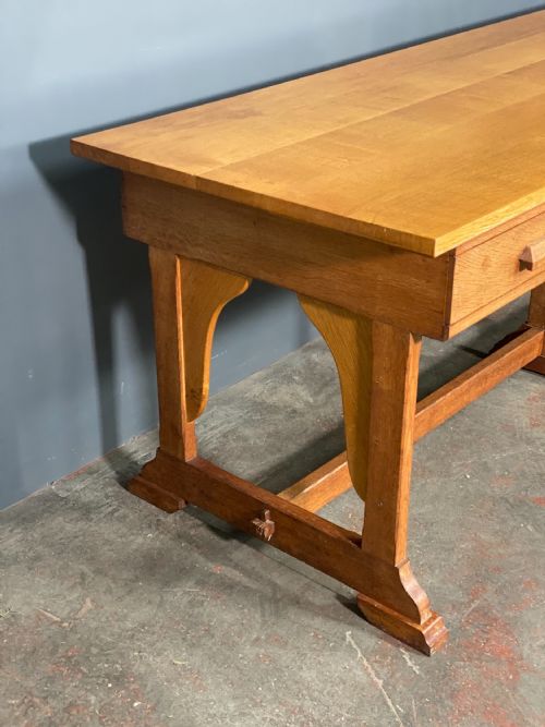 LARGE OAK PREP CENTRE TABLE C1930 - ADDITIONAL PHOTO 5
