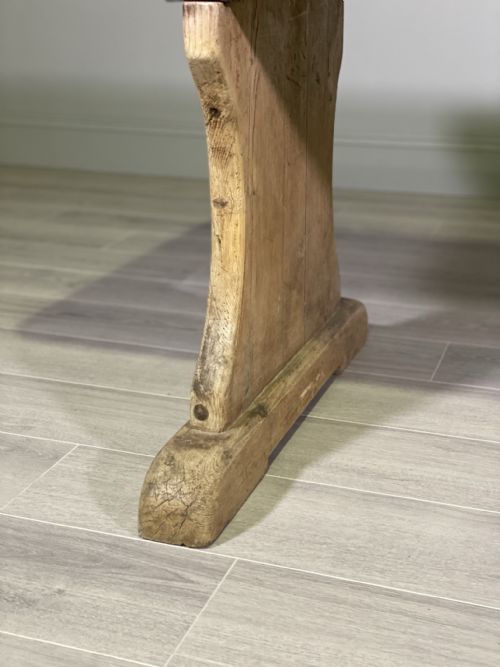 19TH CENTURY PINE REFECTORY TABLE - ADDITIONAL PHOTO 4