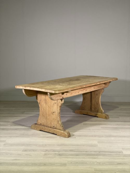 19TH CENTURY PINE REFECTORY TABLE - ADDITIONAL PHOTO 10