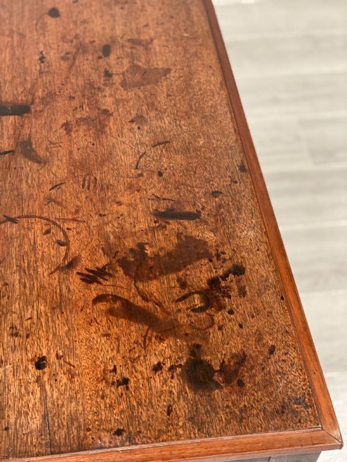 GEORGIAN OAK SIDE TABLE - ADDITIONAL PHOTO 1