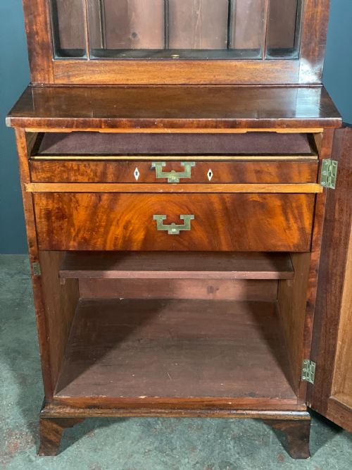 19TH CENTURY BOOKCASE WRITING DESK - ADDITIONAL PHOTO 2