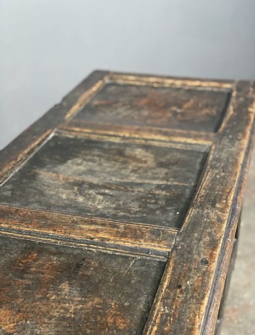 18TH CENTURY CARVED OAK GEORGIAN CHEST - ADDITIONAL PHOTO 8