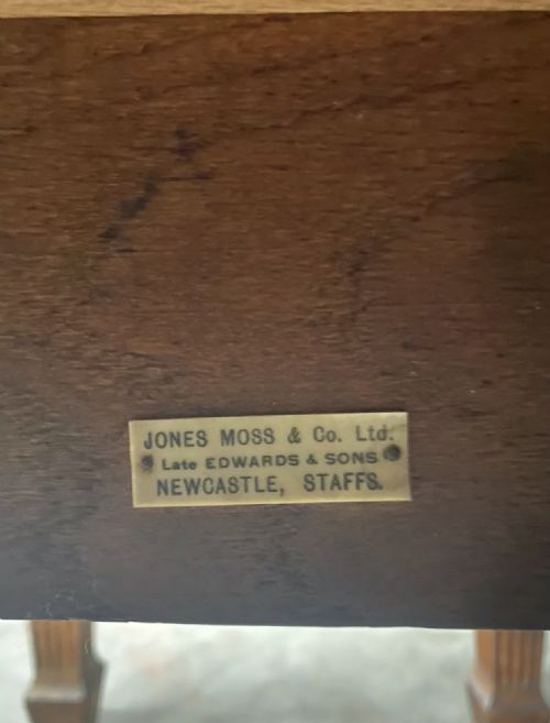 OAK LIBRARY TABLE BY JONES MOSS CO - ADDITIONAL PHOTO 1