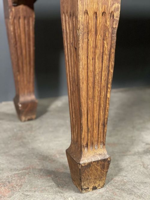 OAK LIBRARY TABLE BY JONES MOSS CO - ADDITIONAL PHOTO 4