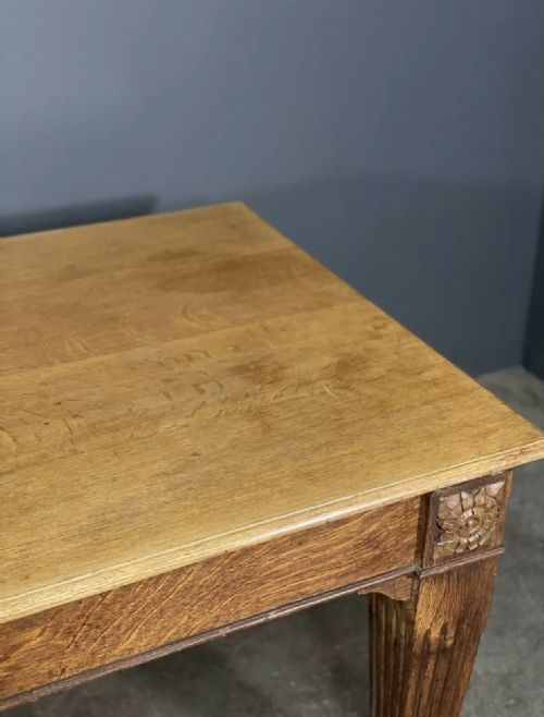 OAK LIBRARY TABLE BY JONES MOSS CO - ADDITIONAL PHOTO 6