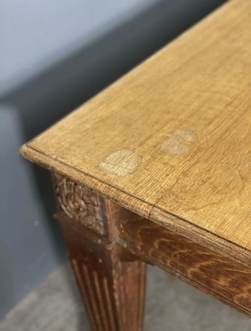 OAK LIBRARY TABLE BY JONES MOSS CO - ADDITIONAL PHOTO 7