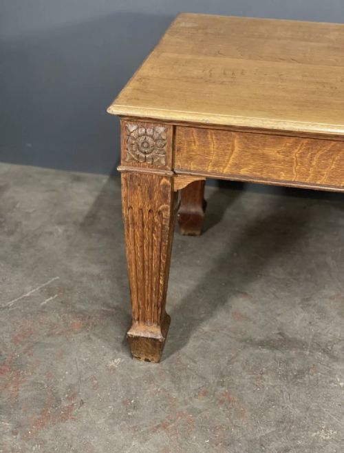 OAK LIBRARY TABLE BY JONES MOSS CO - ADDITIONAL PHOTO 10