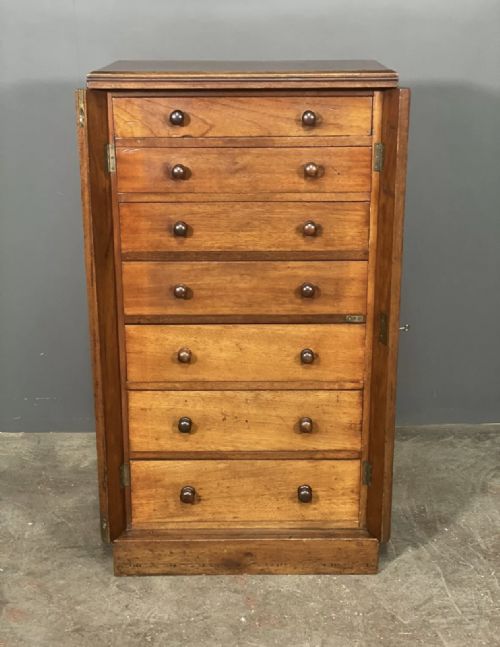 EDWARDIAN MAHOGANY WELLINGTON CHEST - ADDITIONAL PHOTO 1