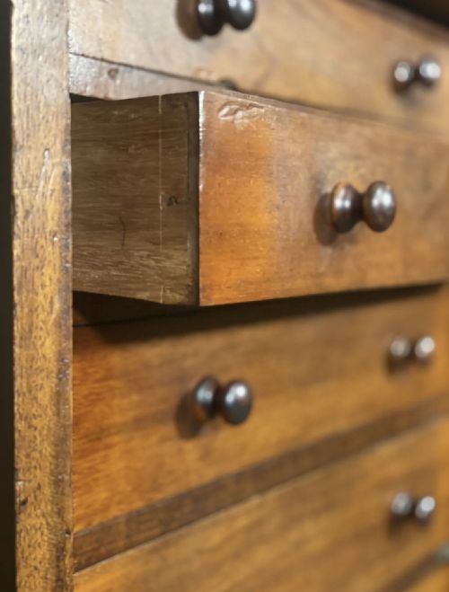 EDWARDIAN MAHOGANY WELLINGTON CHEST - ADDITIONAL PHOTO 4