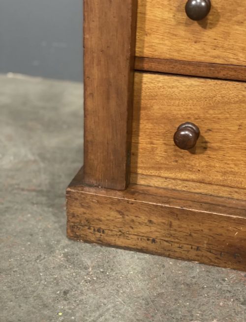 EDWARDIAN MAHOGANY WELLINGTON CHEST - ADDITIONAL PHOTO 5