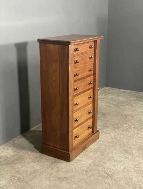 EDWARDIAN MAHOGANY WELLINGTON CHEST - ADDITIONAL PHOTO 11
