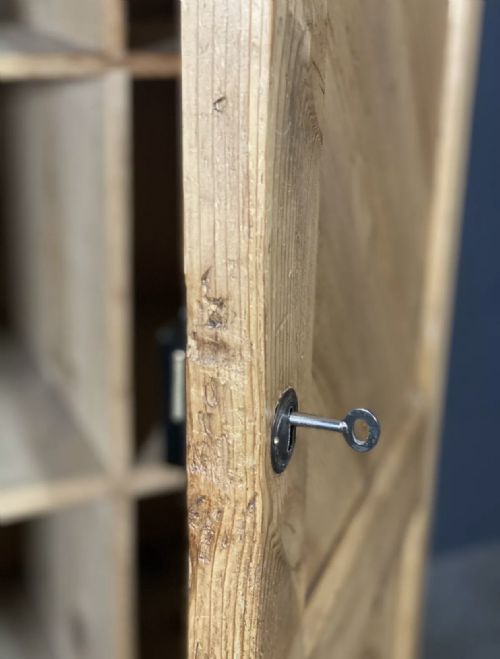 VICTORIAN PINE SCHOOL HOUSEKEEPERS CUPBOARD - ADDITIONAL PHOTO 5