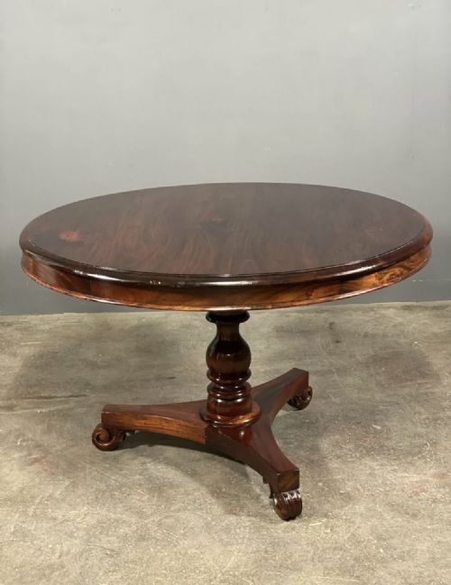 ANTIQUE MAHOGANY CENTRE TABLE - ADDITIONAL PHOTO 1
