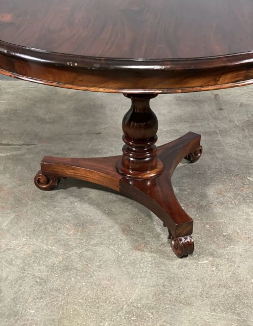 ANTIQUE MAHOGANY CENTRE TABLE - ADDITIONAL PHOTO 2