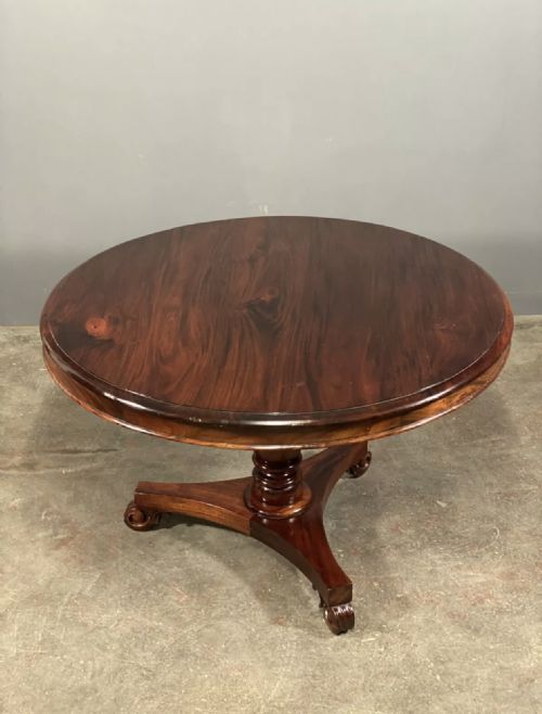ANTIQUE MAHOGANY CENTRE TABLE - ADDITIONAL PHOTO 4