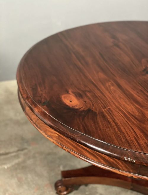 ANTIQUE MAHOGANY CENTRE TABLE - ADDITIONAL PHOTO 5
