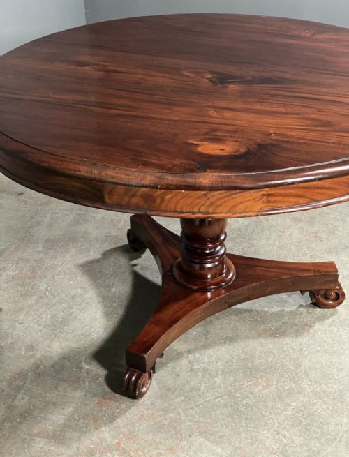 ANTIQUE MAHOGANY CENTRE TABLE - ADDITIONAL PHOTO 6