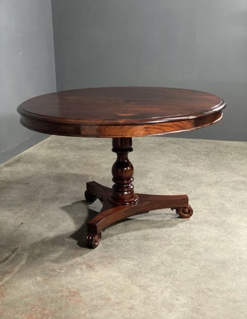 ANTIQUE MAHOGANY CENTRE TABLE - ADDITIONAL PHOTO 9