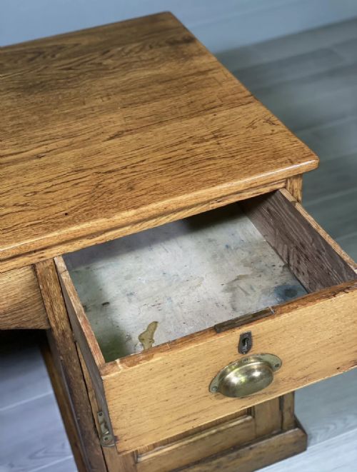 1930S OAK DESK BY SIMPOLES - ADDITIONAL PHOTO 5