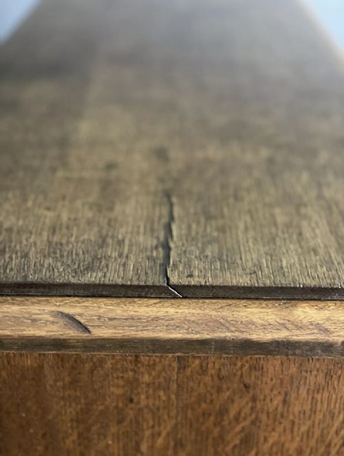 LARGE 19TH CENTURY OAK OPEN BOOKCASE - ADDITIONAL PHOTO 7