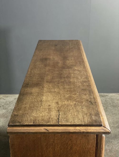 LARGE 19TH CENTURY OAK OPEN BOOKCASE - ADDITIONAL PHOTO 11