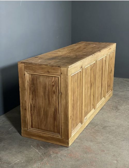 early 20th century pine shop counter - CATEGORY: ANTIQUE CABINETS - DATED 1920